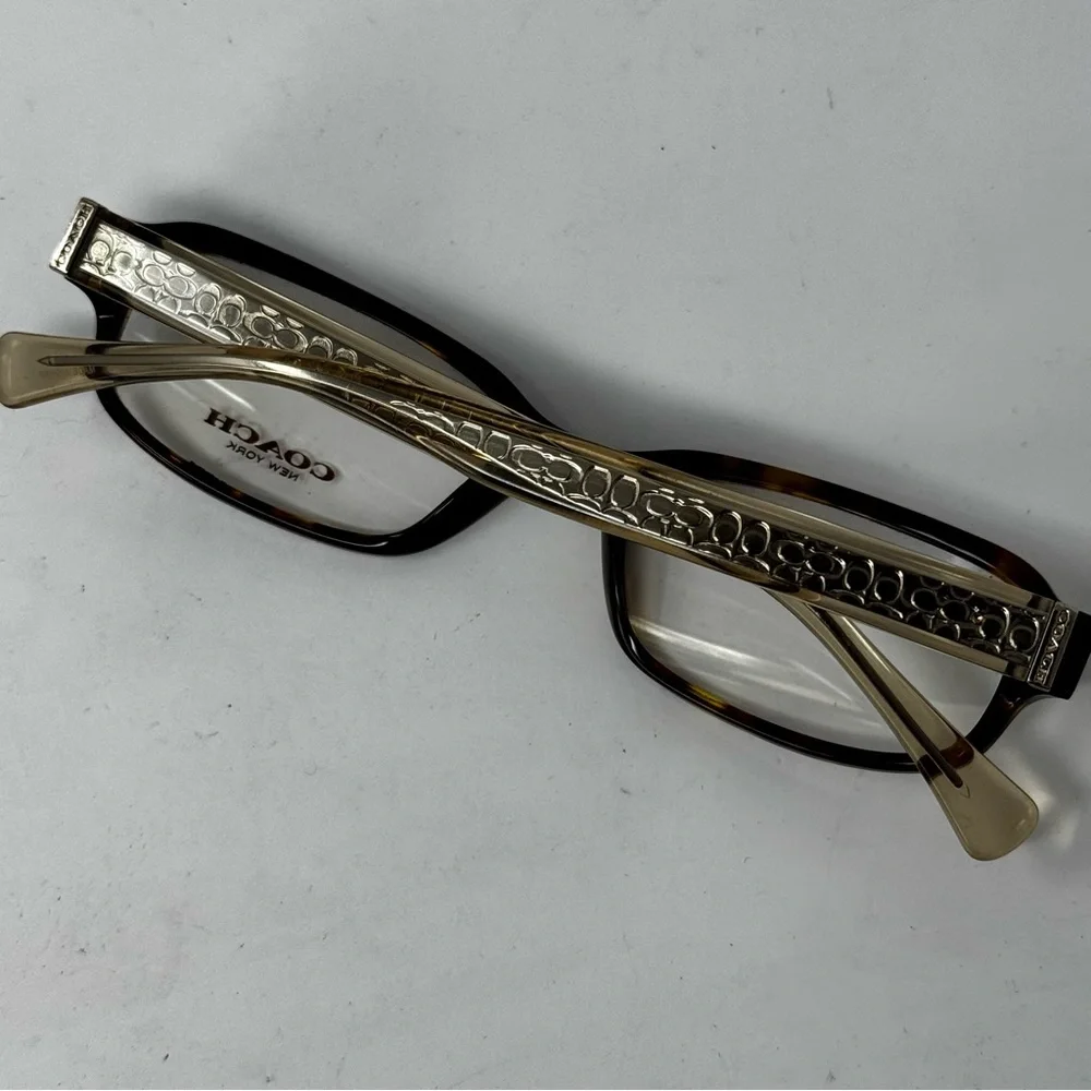Coach frames HC6083 glasses Dark Tortoise/Crystal Lt Brown new.